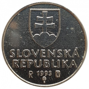 Аверс монеты Словакия, 20 геллеров, 1993
