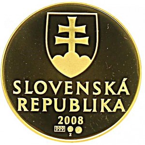 Аверс монеты Словакия, 10 крон, 2008