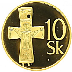 Реверс монеты Словакия, 10 крон, 2008
