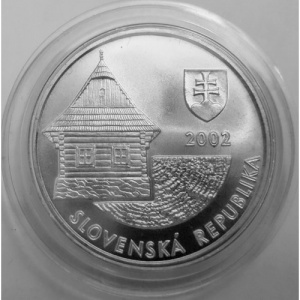 Аверс монеты Словакия, 200 крон, 2002, Влколинец