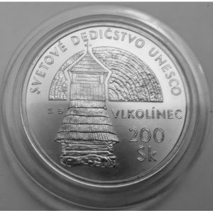 Реверс монеты Словакия, 200 крон, 2002, Влколинец