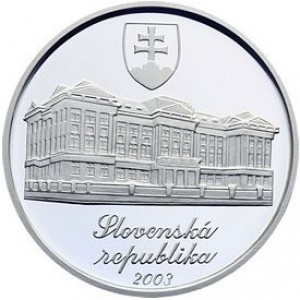 Аверс монеты Словакия, 200 крон, 2003, 150 лет со дня рождения Йозефа Шкультеты