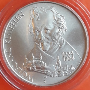 Реверс монеты Словакия, 200 крон, 2004, 100 лет со дня смерти Вольфганга фон Кемпелена