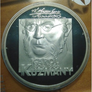 Реверс монеты Словакия, 200 крон, 2006, 200 лет со дня рождения Кароля Кузманого