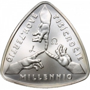 Реверс монеты Словакия, 500 крон, 2001, Третье тысячелетие
