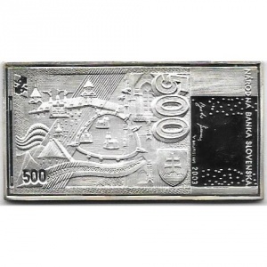 Реверс монеты Словакия, 500 крон, 2003, Банкноты - Людовит Штур