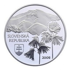 Аверс монеты Словакия, 500 крон, 2008, Национальный парк "Низкие Татры"