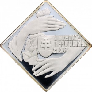 Аверс монеты Словакия, 1000 крон, 2003, 10 лет Словацкой Республике