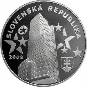 Аверс монеты Словакия, 1000 крон, 2008, Прощание со словацкой кроной
