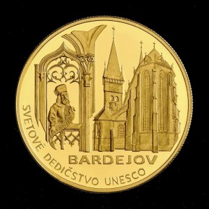 Реверс монеты Словакия, 5000 крон, 2004, Мировое наследие ЮНЕСКО - Бардеёв