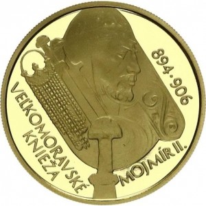 Реверс монеты Словакия, 5000 крон, 2006, 1100 лет со дня смерти моравского Короля Моджмира II