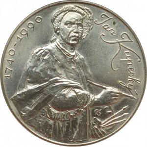 Реверс монеты Словакия, 100 крон, 1990, 250 лет со дня смерти Иоганна Купецкого