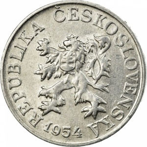 Аверс монеты Словакия, 3 геллера, 1953-1954