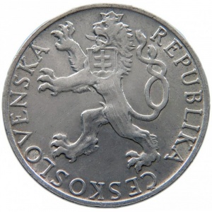 Аверс монеты Словакия, 50 крон, 1948, 3 года Пражскому восстанию