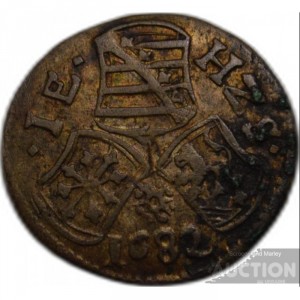 Аверс монеты Саксен-Веймар, 3 пфеннига, 1675-1682