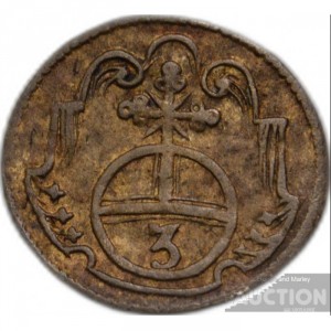 Реверс монеты Саксен-Веймар, 3 пфеннига, 1675-1682