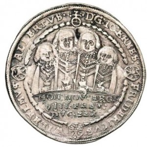 Аверс монеты Саксен-Веймар, ½ талера, 1608-1611