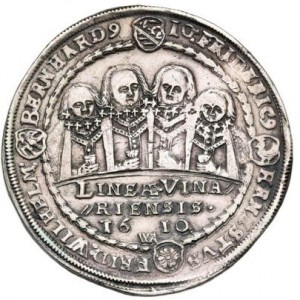 Реверс монеты Саксен-Веймар, ½ талера, 1608-1611