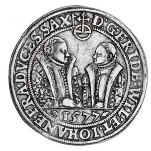 Аверс монеты Саксен-Веймар, 1 талер, 1574-1578