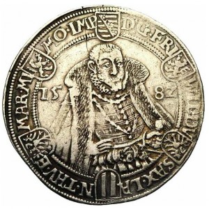 Аверс монеты Саксен-Веймар, 1 талер, 1582-1585