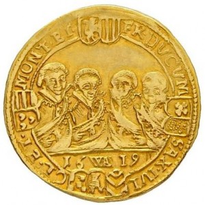 Реверс монеты Саксен-Веймар, 1 голдгульден, 1613-1619