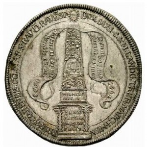 Аверс монеты Саксен-Веймар, 1 талер, 1662, Смерть Вильгельма IV