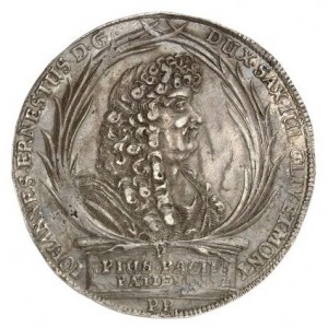 Аверс монеты Саксен-Веймар, 1 талер, 1683, Смерть Иоганна Эрнста II