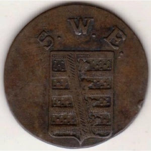Аверс монеты Саксен-Веймар-Эйзенах, 1½ пфеннига, 1830