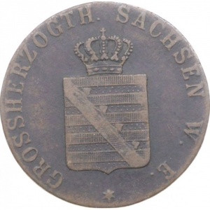 Аверс монеты Саксен-Веймар-Эйзенах, 3 пфеннига, 1840