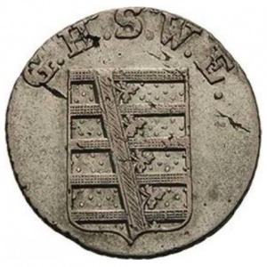Аверс монеты Саксен-Веймар-Эйзенах, 1/24 талера, 1815