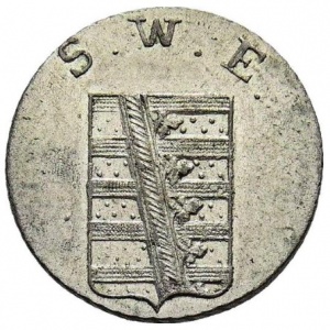 Аверс монеты Саксен-Веймар-Эйзенах, 1/24 талера, 1821-1826
