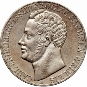 Аверс монеты Саксен-Веймар-Эйзенах, 2 талера, 1840-1848