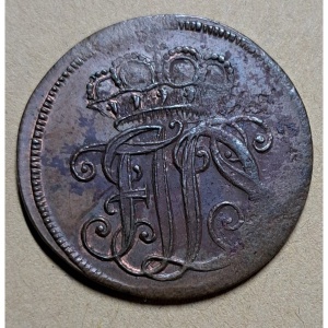 Аверс монеты Саксен-Веймар-Эйзенах, 2 пфеннига, 1750-1752