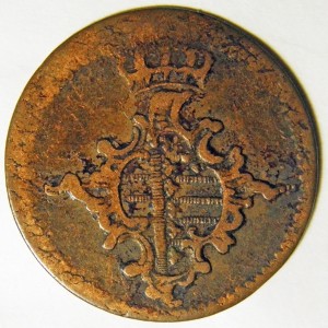 Аверс монеты Саксен-Веймар-Эйзенах, 3 пфеннига, 1760-1762