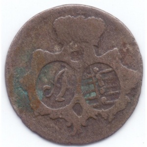 Аверс монеты Саксен-Веймар-Эйзенах, 6 пфеннигов, 1763-1764