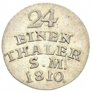 Реверс монеты Саксен-Веймар-Эйзенах, 1/48 талера, 1794-1814