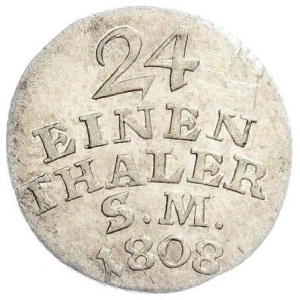 Реверс монеты Саксен-Веймар-Эйзенах, 1/24 талера, 1794-1814
