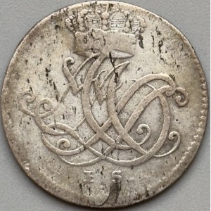 Аверс монеты Саксен-Веймар-Эйзенах, ⅙ талера, 1763-1764