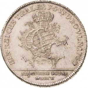 Реверс монеты Саксен-Веймар-Эйзенах, 1 талер, 1760
