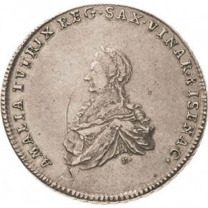 Аверс монеты Саксен-Веймар-Эйзенах, 1 талер, 1763