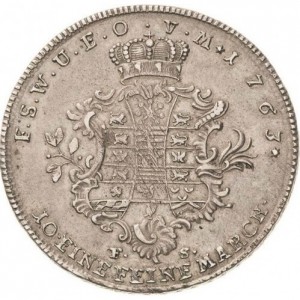 Реверс монеты Саксен-Веймар-Эйзенах, 1 талер, 1763
