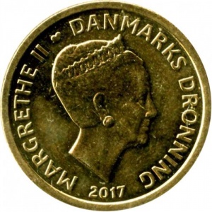 Аверс монеты Дания, 10 крон, 2013-2022
