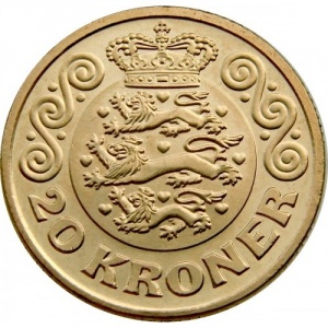 Реверс монеты Дания, 20 крон, 2013-2022