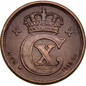 Аверс монеты Дания, 1 эре, 1913-1923