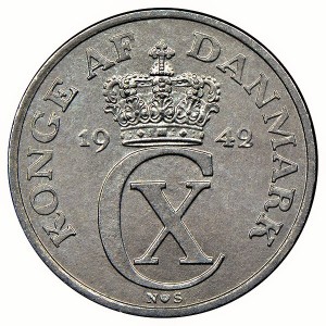 Аверс монеты Дания, 2 эре, 1942-1947