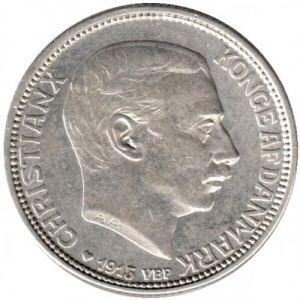 Аверс монеты Дания, 1 крона, 1915-1916