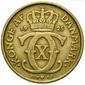 Аверс монеты Дания, 1 крона, 1924-1941