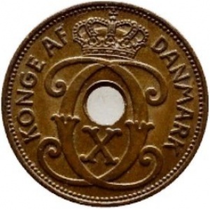Аверс монеты Дания, 2 эре, 1941