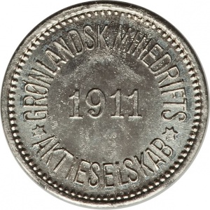 Аверс монеты Дания, 10 эре, 1911, Медный рудник Йошва (Иннациак)