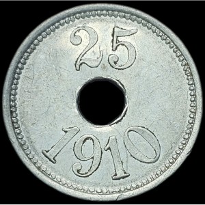 Реверс монеты Дания, 25 эре, 1910, Туле Кап Йорк